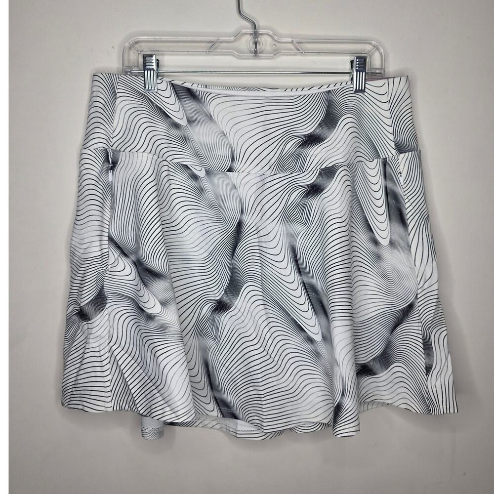 NWT Calia Golf high rise Eagle skirt skort - black white sand wave - XXL 2XL